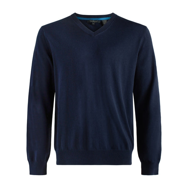 Viyella Silk Blend Long Sleeve V-Neck Sweater