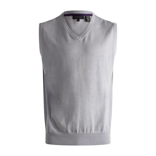 Viyella Silk Blend Sleeveless V-Neck Sweater