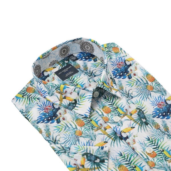 Tropical Paradise Printed Non Iron Shirt